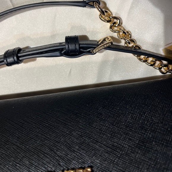 🔥NWT MICHAEL KORS BLACK STAFFAINO CONVERTIBLE CROSSBODY!🔥 - Picture 10 of 14